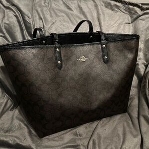 Coach Brown Leather City Tote with Gold Hardware NWOT